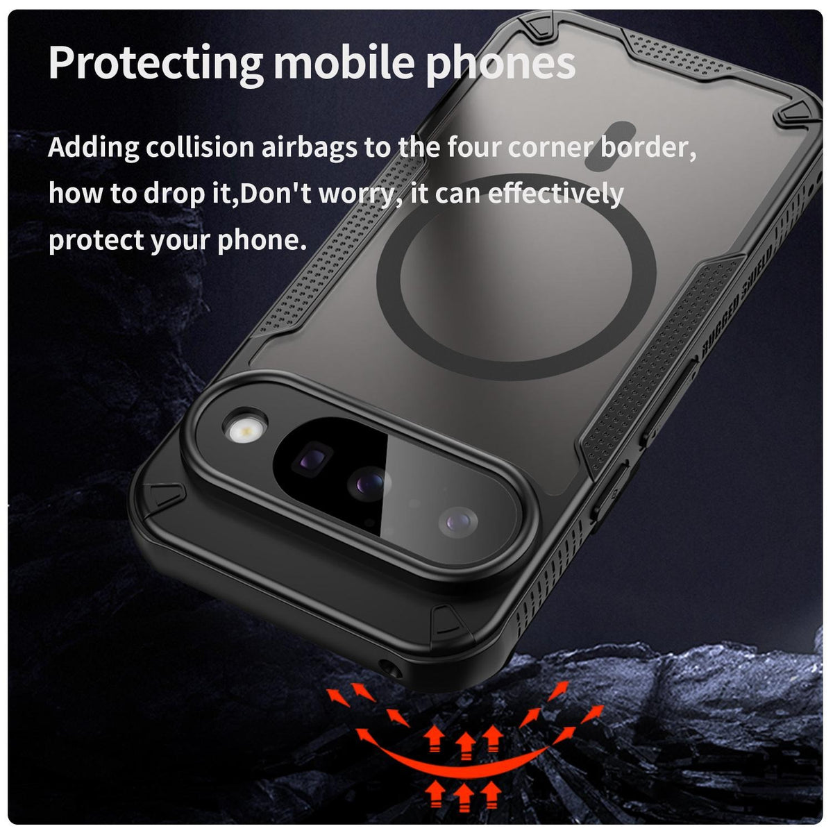Google Pixel 10 - Translucent FlexCore Magnetic Armor Mobile Cover