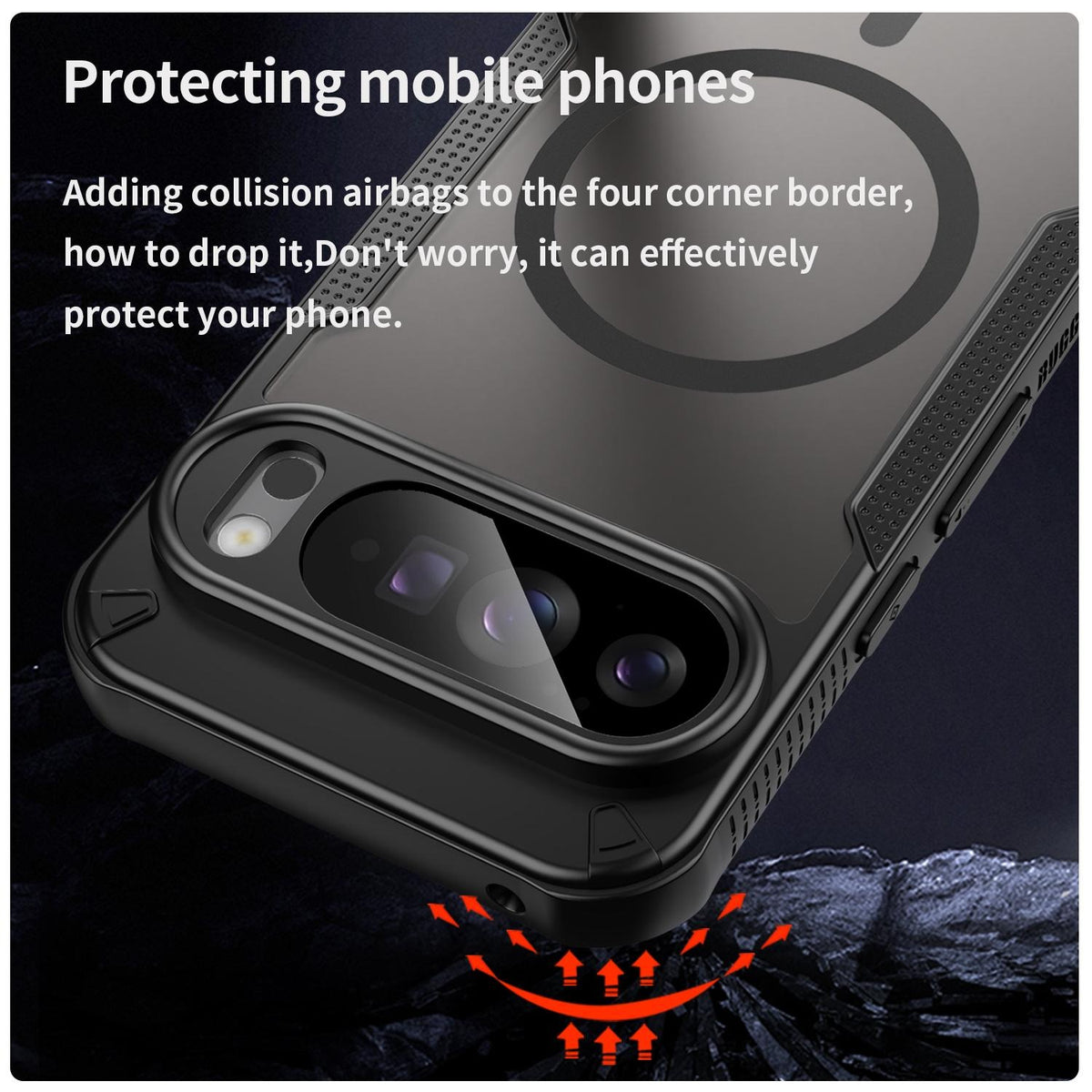 Google Pixel 10 Pro - Translucent FlexCore Magnetic Armor Mobile Cover