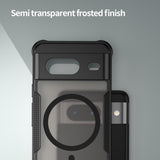 Google Pixel 8 - Translucent FlexCore Magnetic Armor Mobile Cover