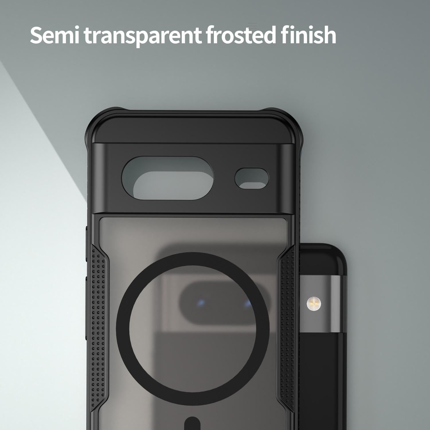 Google Pixel 8 - Translucent FlexCore Magnetic Armor Mobile Cover