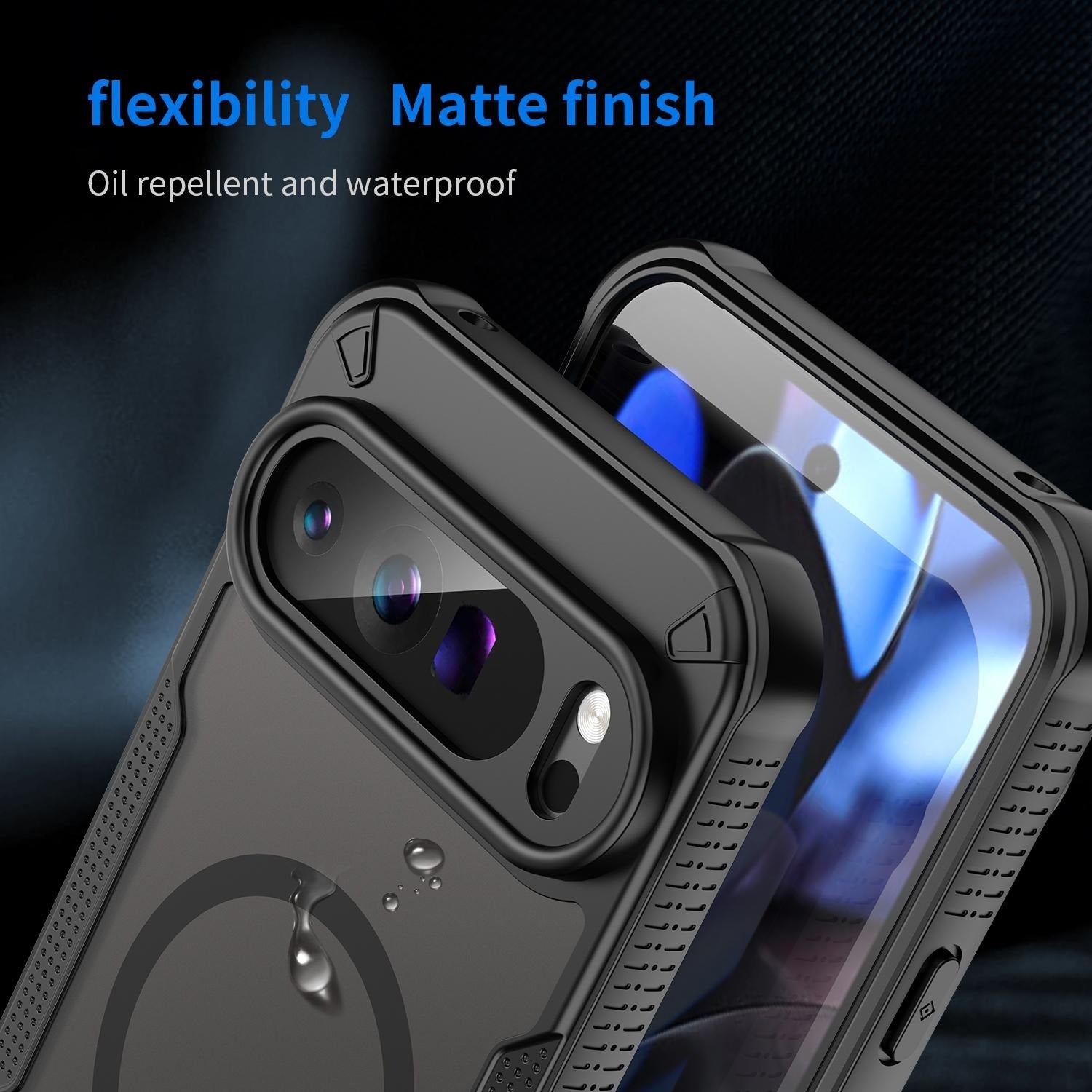 Google Pixel 9 Pro - Translucent FlexCore Magnetic Armor Mobile Cover