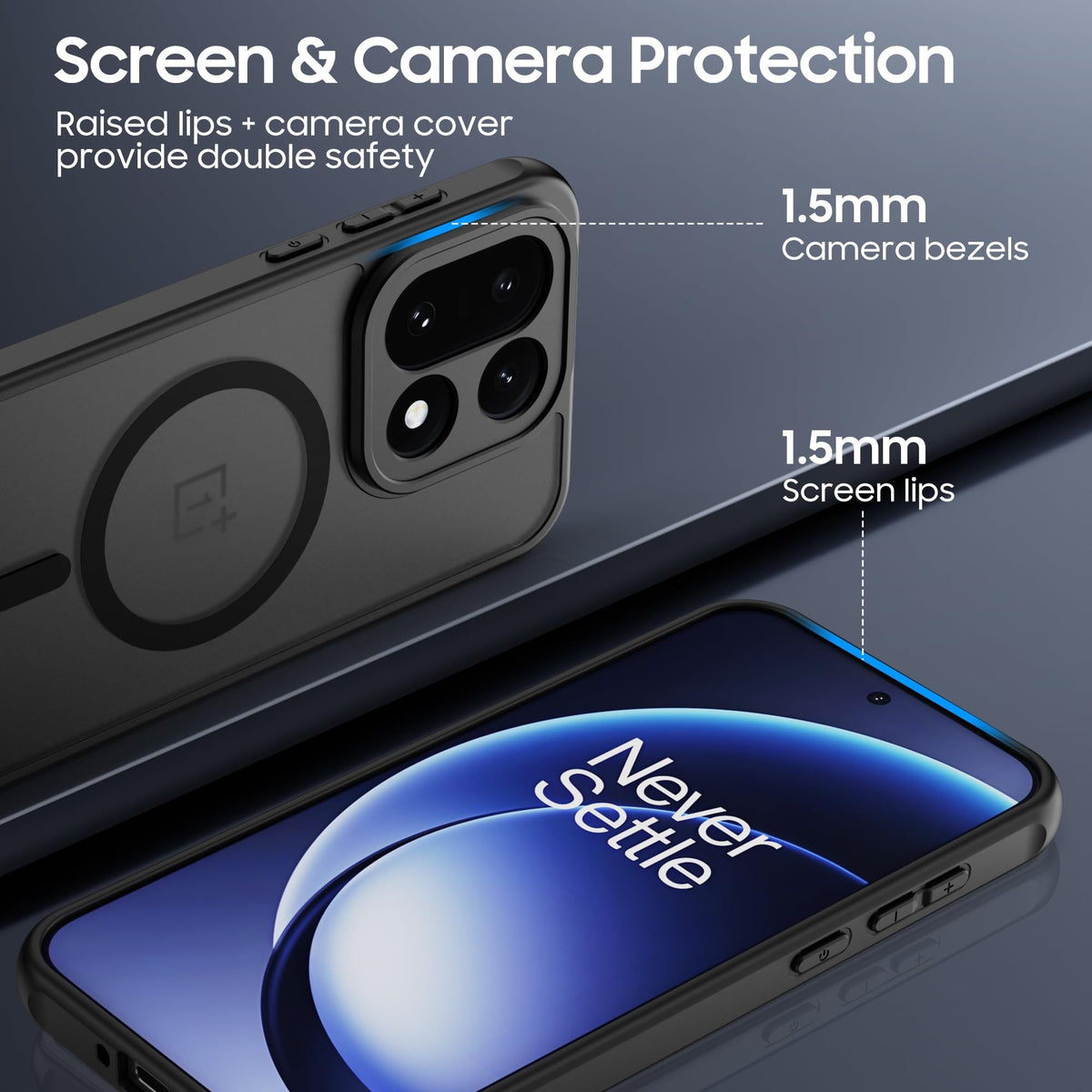 OnePlus 15 - Translucent SnapGuard Magnetic Armor Mobile Case