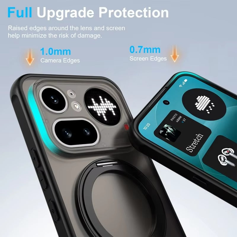 Nothing Phone 3a Lite - Translucent RingCore 360° Rotating Kickstand MagSafe Case