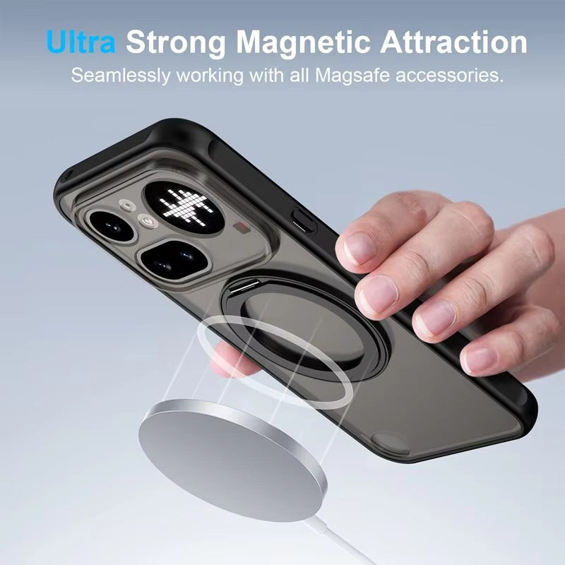Nothing Phone 3a Lite - Translucent RingCore 360° Rotating Kickstand MagSafe Case
