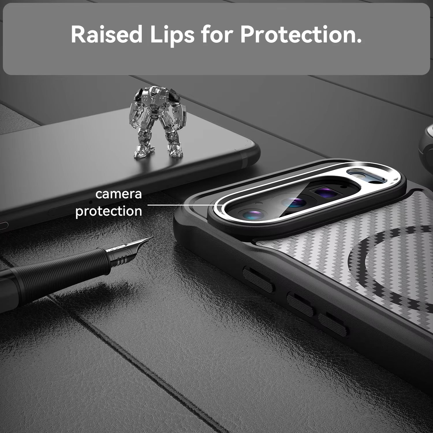 Google Pixel 9 Pro XL - BoltCore Carbon Fiber MagSafe Heavy Duty Armor Case
