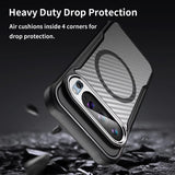 Google Pixel 9 Pro XL - BoltCore Carbon Fiber MagSafe Heavy Duty Armor Case