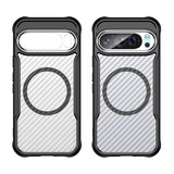 Google Pixel 9 Pro XL - BoltCore Carbon Fiber MagSafe Heavy Duty Armor Case