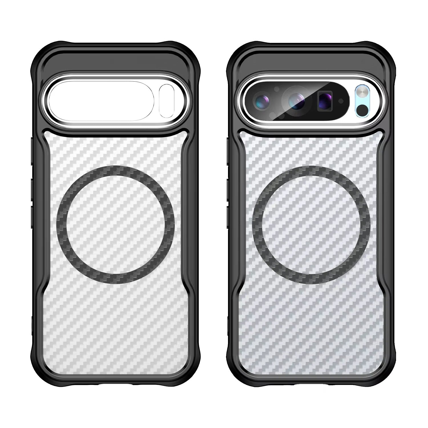 Google Pixel 9 Pro XL - BoltCore Carbon Fiber MagSafe Heavy Duty Armor Case