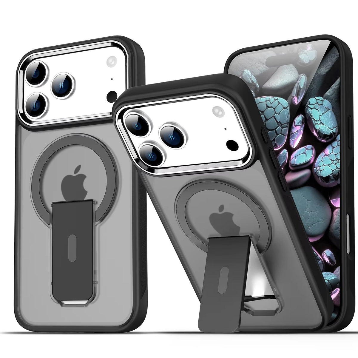 iPhone 17 Pro Max/ 18 Pro Max - Durable MistGuard Magnetic Case with Kick-Stand