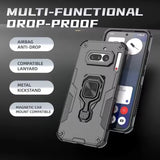 Nothing Phone 4a - StrikerCore Military Grade Armor Case with Rotating Ring Stand