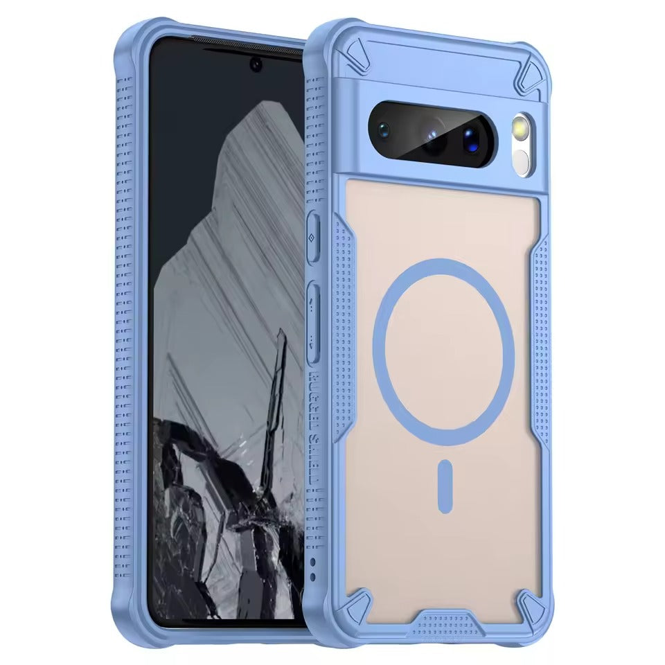 Google Pixel 8 Pro - Translucent FlexCore Magnetic Armor Mobile Cover