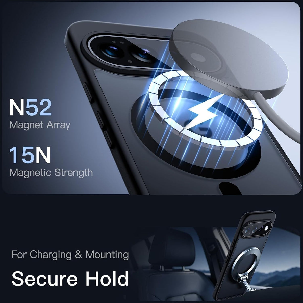 Google Pixel 11 Pro - Translucent SnapGuard Magnetic Armor Mobile Case