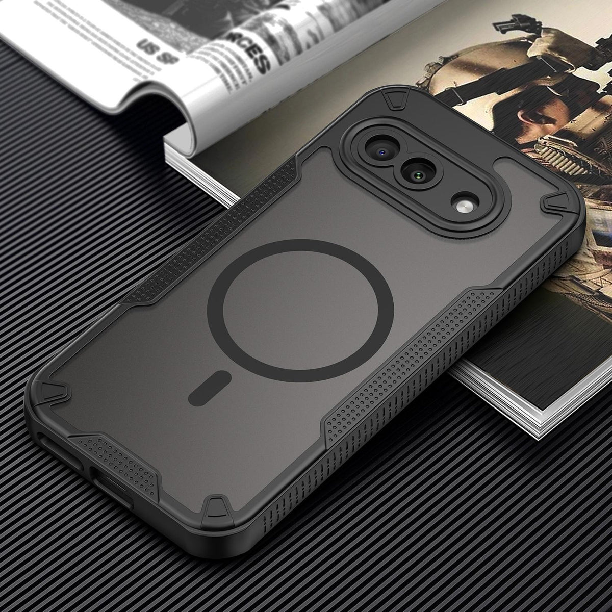 Google Pixel 9a - Translucent FlexCore Magnetic Armor Mobile Cover