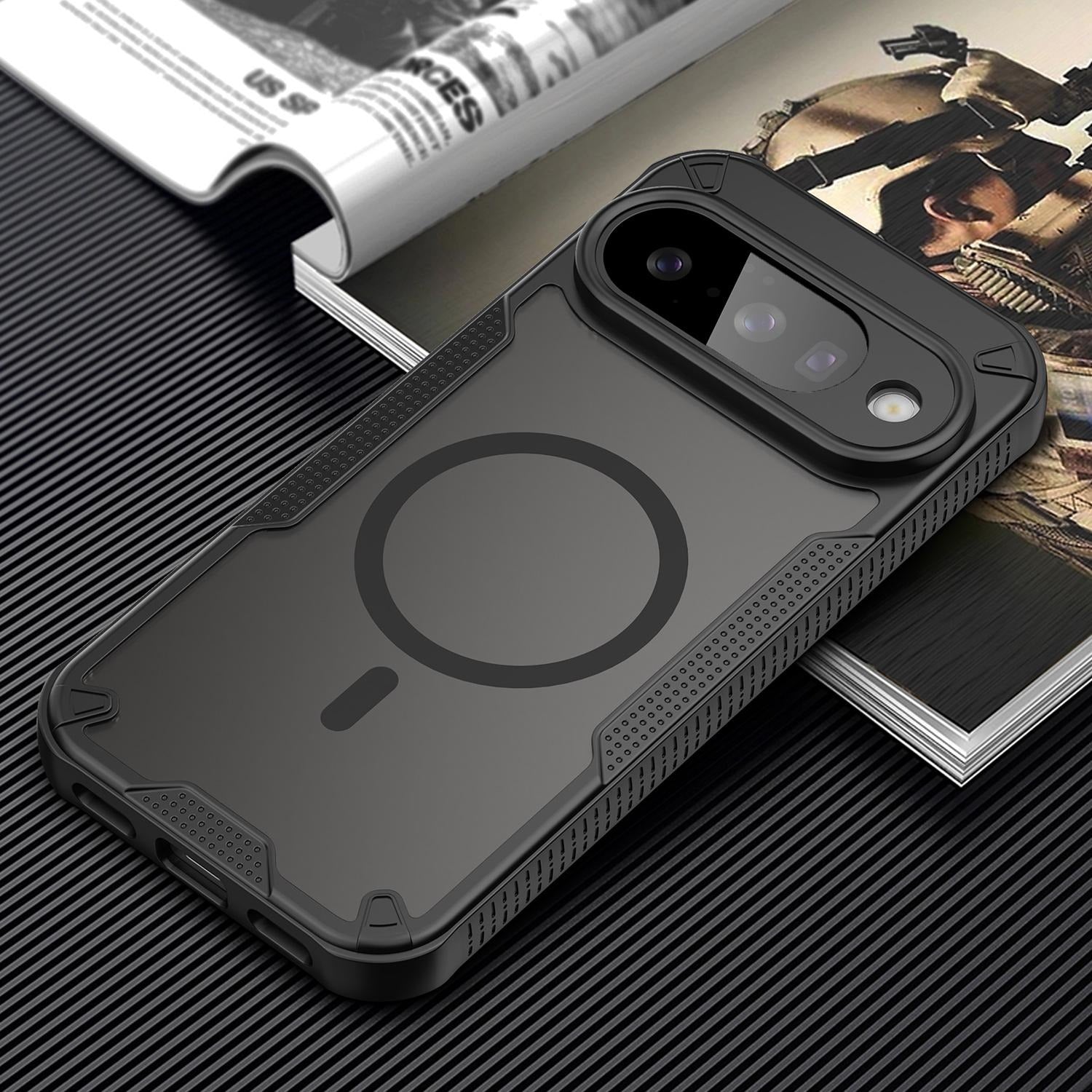 Google Pixel 10 - Translucent FlexCore Magnetic Armor Mobile Cover