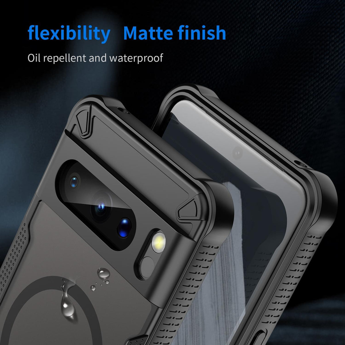 Google Pixel 8 Pro - Translucent FlexCore Magnetic Armor Mobile Cover