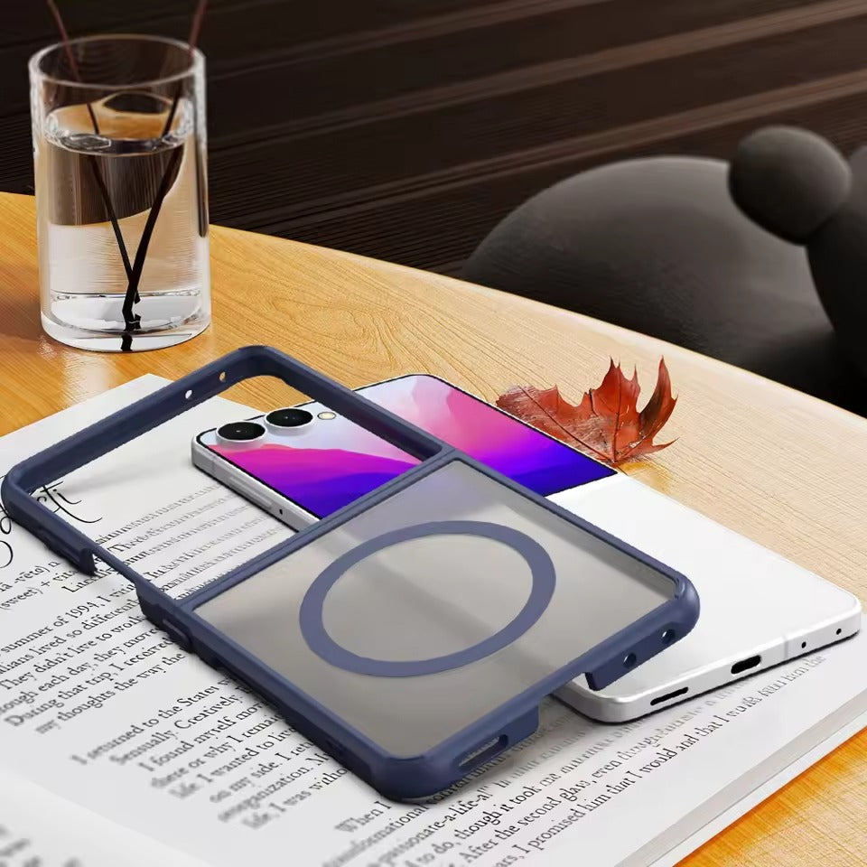 Samsung Galaxy Z Flip 8 - Translucent SnapGuard Magnetic Armor Mobile Case