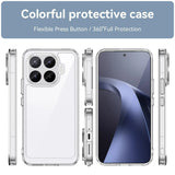 Xiaomi 17T Pro - Crystal Clear Armor Case with Raised Lens Protection