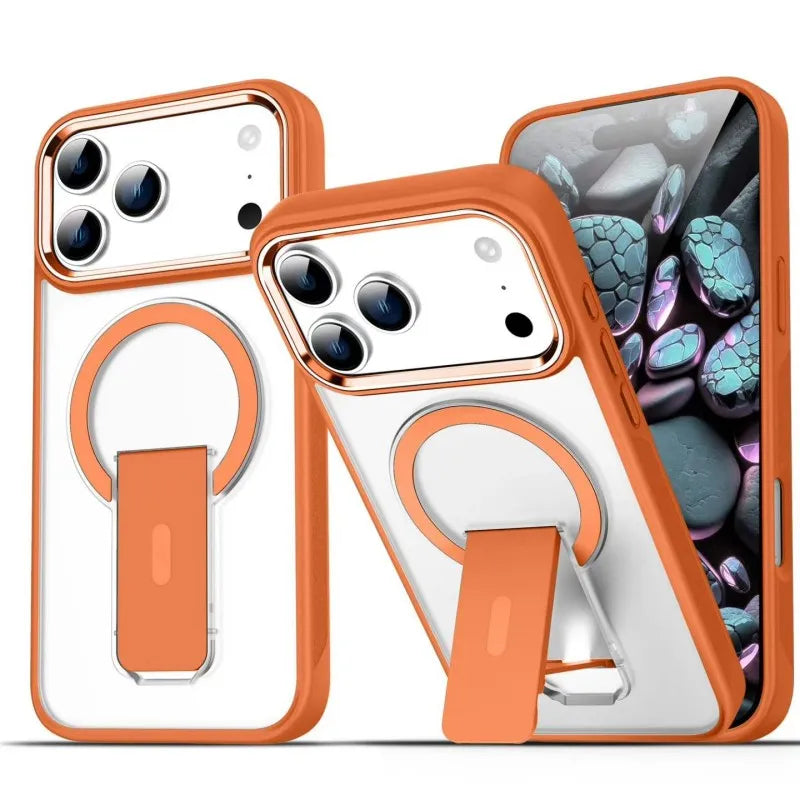 iPhone 17 Pro Max/ 18 Pro Max - Durable MistGuard Magnetic Case with Kick-Stand